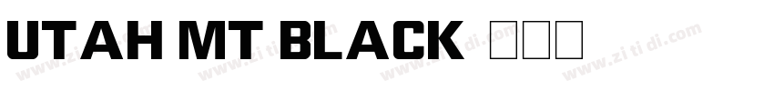 Utah MT Black字体转换